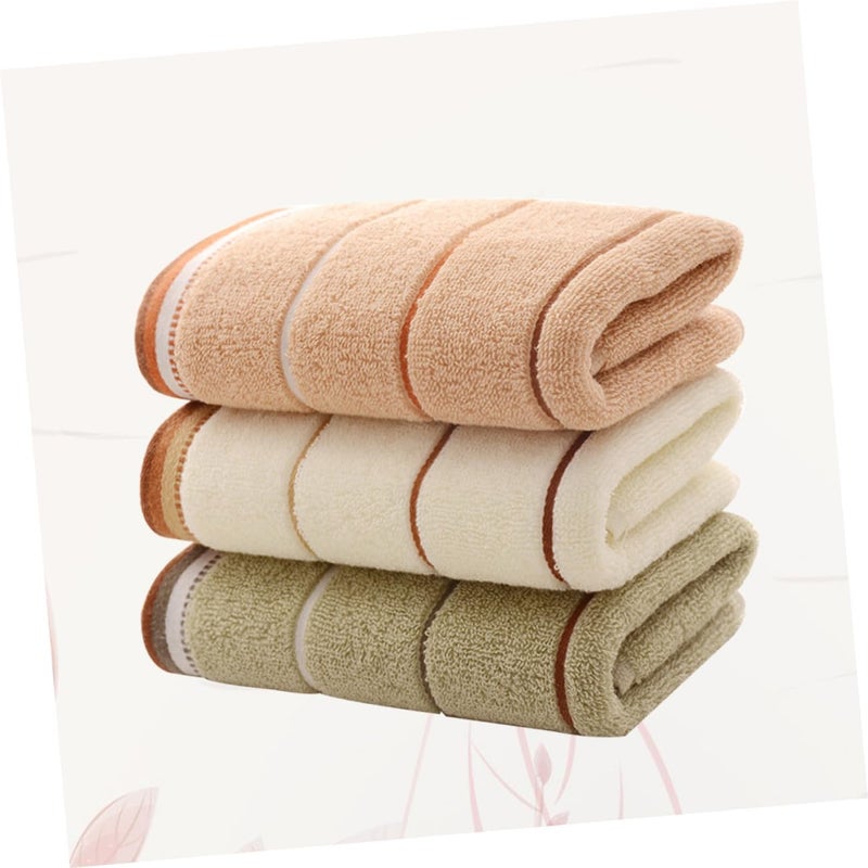 All-round applied quality Ipetboom 3pcs Eco-Friendly Cotton Face Towels Hand Towels Set Striped Absorbent Fade Shed Resistant for Bathroom Cleaner resistant Transit & use compatible Cross product combo compatible Multi-use well-engineered build Tiered cost purchase alternatives Temp & permanent project compatible Market diverse application fit Adjustable build Long term use design Gulf climate upgraded quality Updated modern design Fine detail Moisture wear upgraded quality Fast intercity distribution Safe approved storage space Trendy flexible practical build Local inventory listed item Fine polished finish Local licensed courier Transparent body Varied size selections Repeated detach compatible build Wide usage compatibility Precision made - Image 5