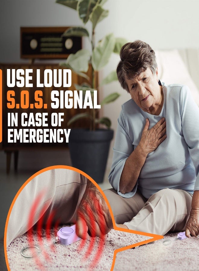 Personal Safety Alarm Keychain with 130 dB Loud Siren and LED Light - Easy to Use Emergency Protection Device for Women, Kids, and Seniors - Image 4