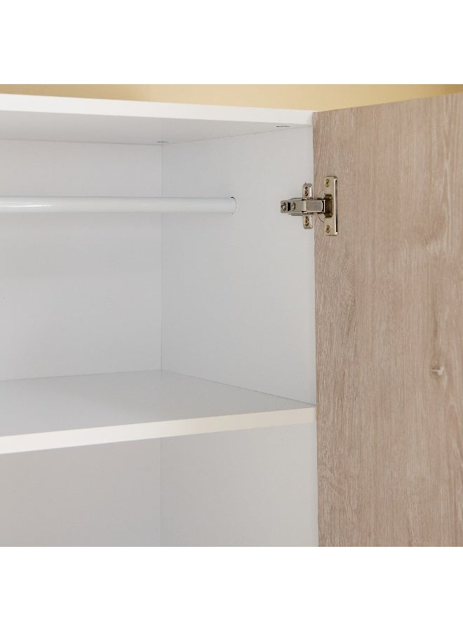 Home Box خزانة فانيلا ذات بابين مع رفوف مفتوحة - Image 5