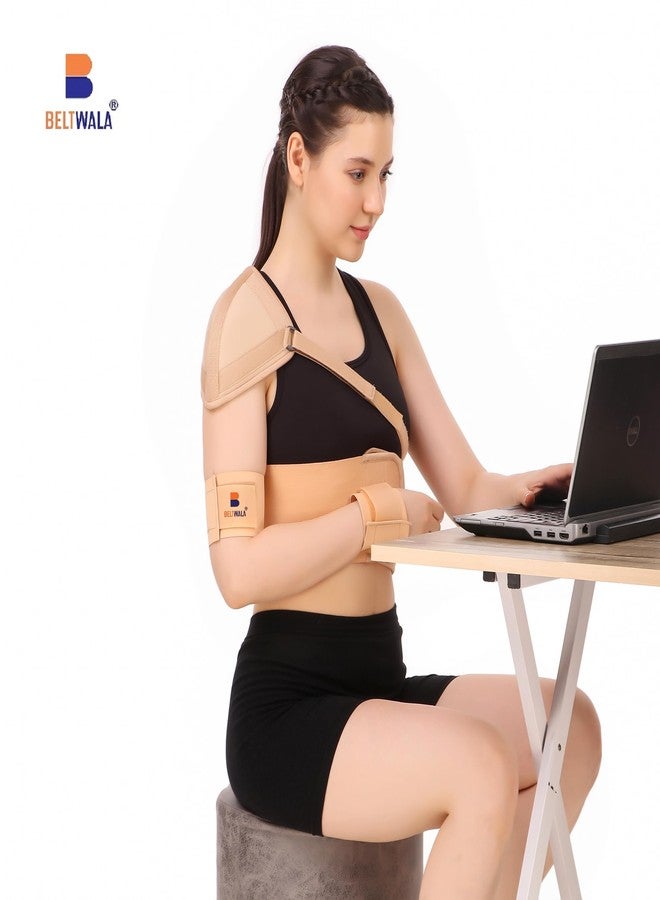 BELTWALA Shoulder Immobilizer Support |Shoulder Support for Shoulder Dislocation, Joint injuries, Pain Relief Belt, Support Brace, Pain Reliever For Rotator cuff injury (Large) - Image 4