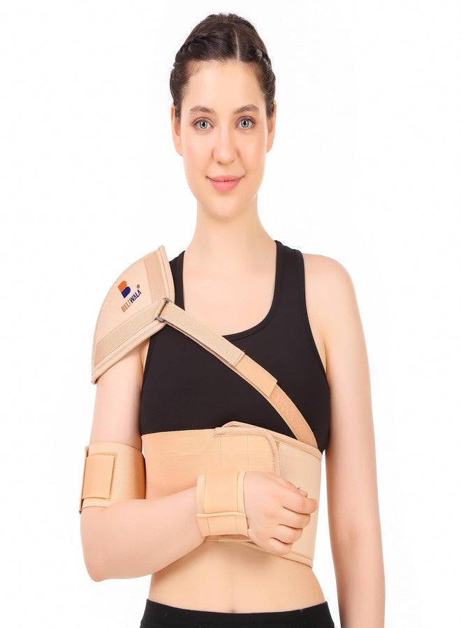 BELTWALA Shoulder Immobilizer Support |Shoulder Support for Shoulder Dislocation, Joint injuries, Pain Relief Belt, Support Brace, Pain Reliever For Rotator cuff injury (Large) - Image 1