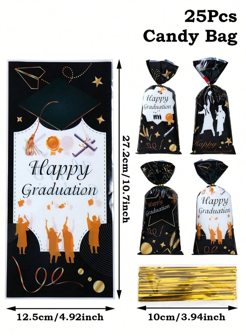 Graduation Party Favors Graduation Gift Bags Suitable for School and University Graduation Parties 25 Bags in Four Different Shapes for Presenting All Kinds of Gifts - Image 2
