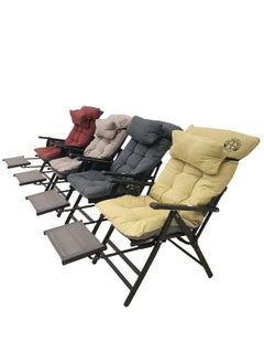 Albawadi Four Seasons Chair Folding Comfort Sofa Chair with Pillow Foot Pedal For Home Office  - Image 3