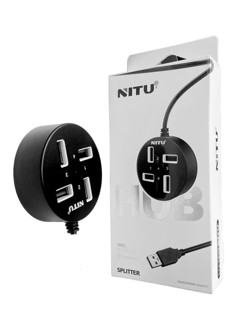 نيتو موزع منفذ USB متعدد الوظائف عالي السرعة من NITU متين وعملي وكلاسيكي 4 في 1 - Image 1