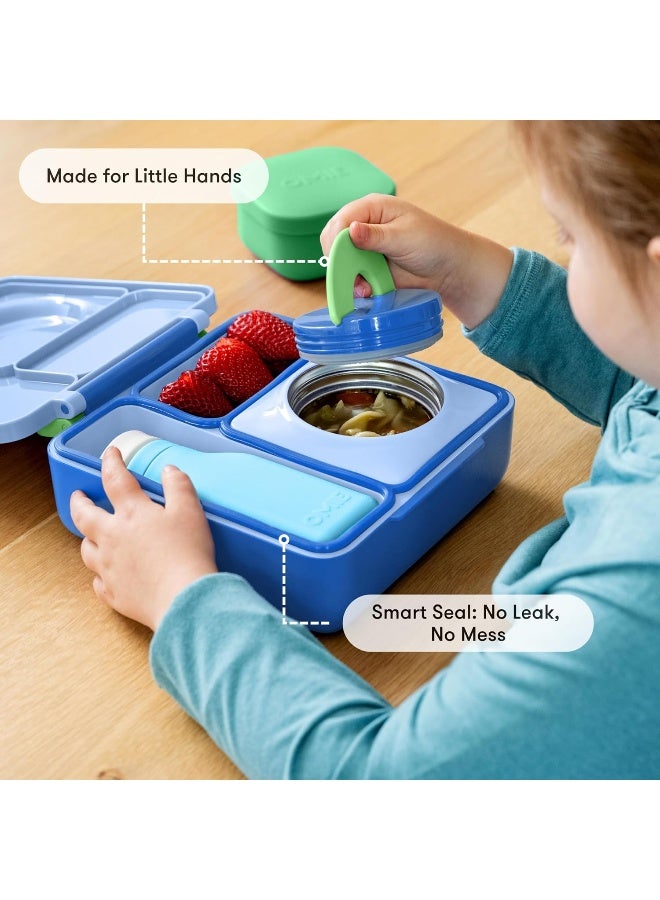 OMIE OmieBox Kids Bento Lunch Box, Stainless Steel Bowl, 250ml, (Sea Blue)  - Image 5