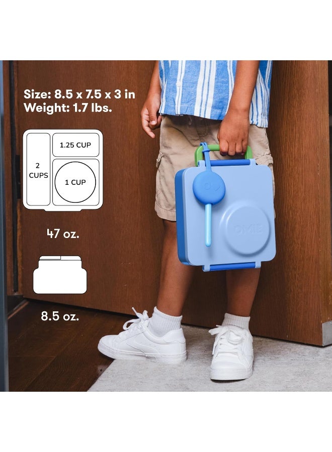 OMIE OmieBox Kids Bento Lunch Box, Stainless Steel Bowl, 250ml, (Sea Blue)  - Image 3