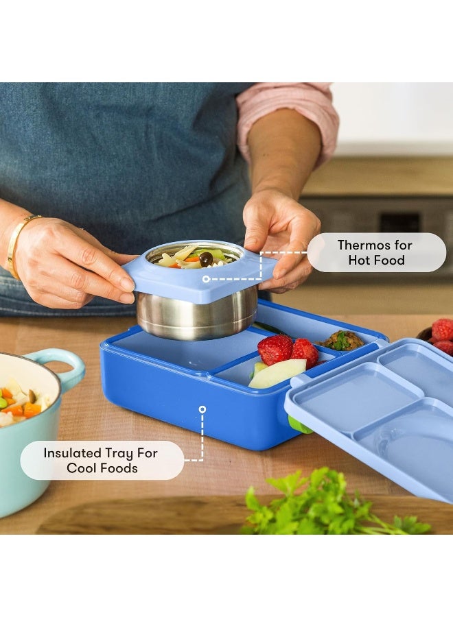 Omiebox Kids Bento Box With Insulated Thermos - Meadow
