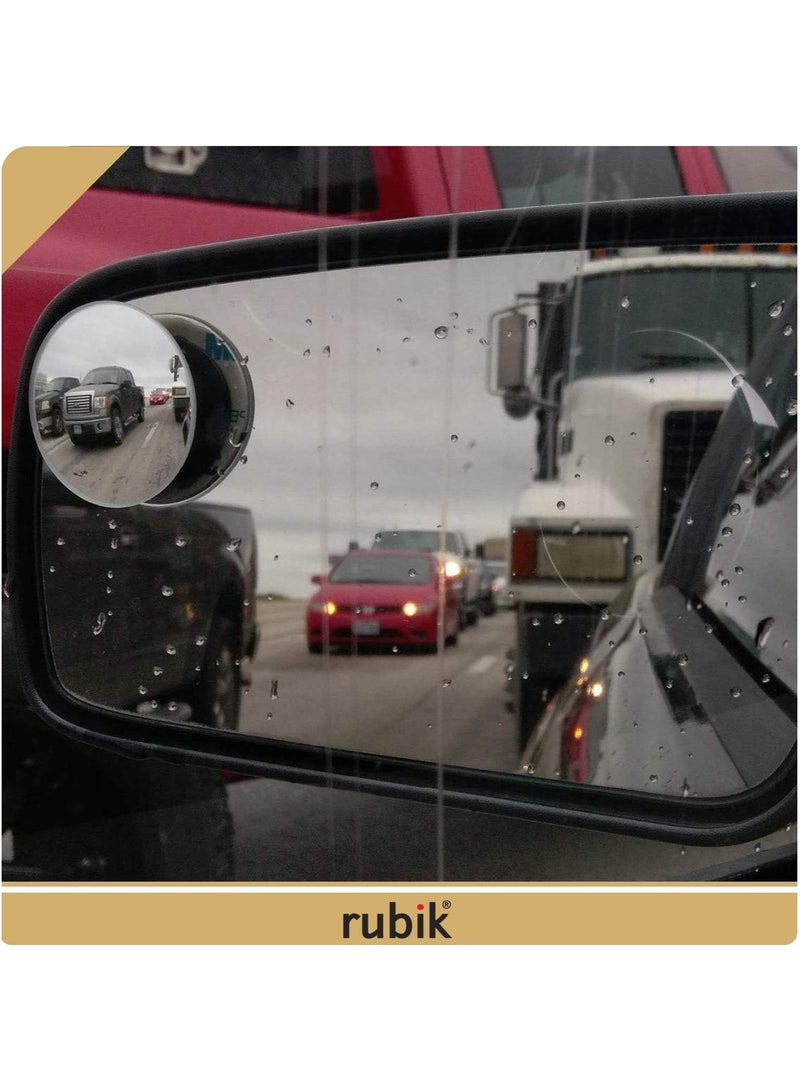 Rubik علامة سيارة سائق جديدة، يرجى التحلي بالصبر، ملصق فينيل، نص كبير، ملصق تحذيري عاكس للغاية مع مرآة النقطة العمياء لسائقي السيارات الجديدة SUV والفانات المبتدئين (كبير جداً 11x21 سم) - Image 5