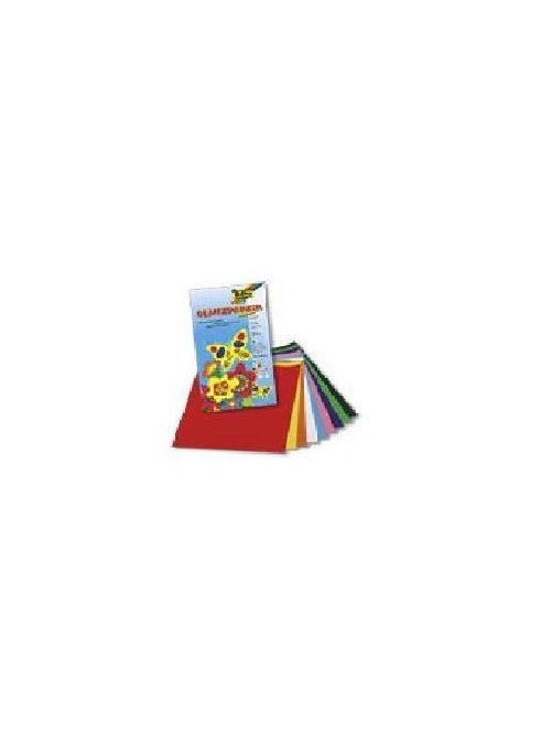 folia Craft Paper (750) 18.5 x 29.5 cm 10 Different Colors, Glossy 