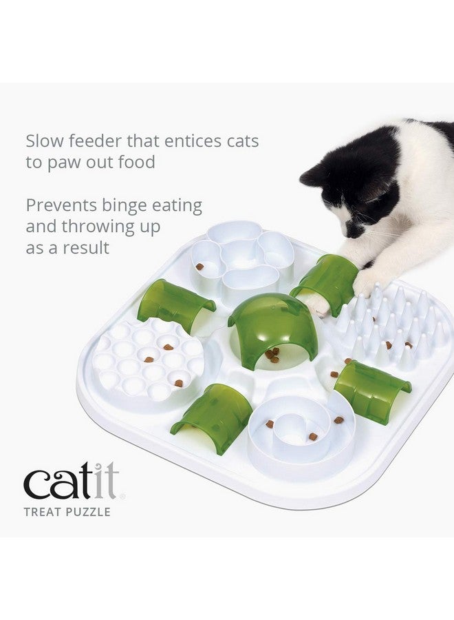 Catit Play Cat Treat Puzzle, Interactive Cat Toy, 43010, White - Image 2