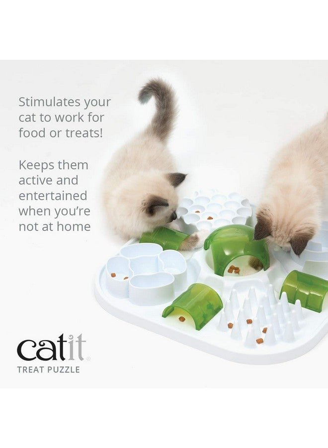 Catit Play Cat Treat Puzzle, Interactive Cat Toy, 43010, White - Image 3