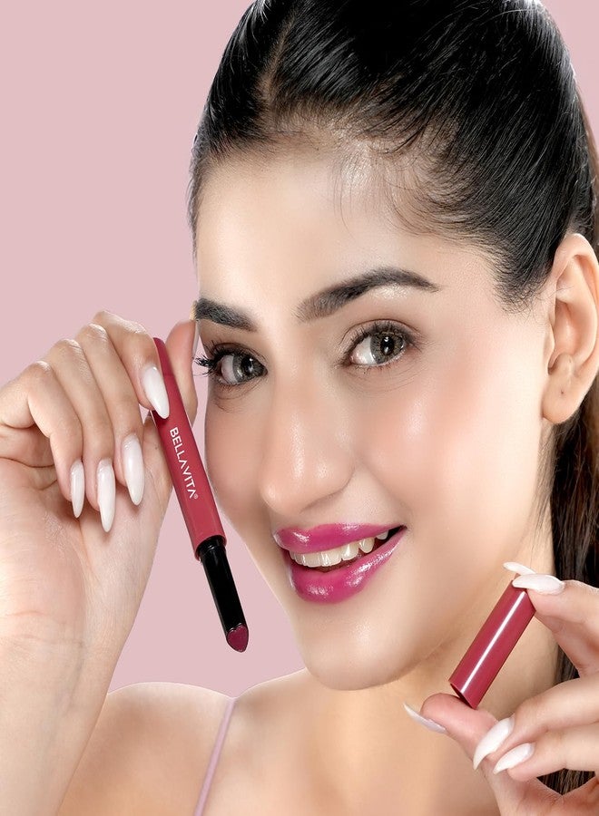 بيلا فيتا ملمع شفاه بيلافيتا أول هارتس لتكبير الشفاه | ملمع مرطب ومكثف | لون ولمعان طبيعي | تقنية بيلا مود | ملمع شفاه خالٍ من البارابين | ميدنايت فلينج | 1.2 غرام - Image 2