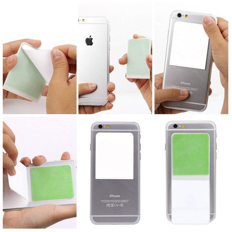 Omeet Nano Suction Phone Holder - Stick Your Device to Any Flat - 3 Packs (Black+White+Pink) - Image 2