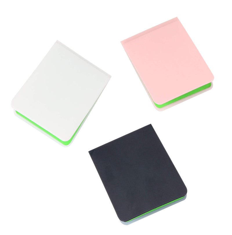 Omeet Nano Suction Phone Holder - Stick Your Device to Any Flat - 3 Packs (Black+White+Pink) - Image 1