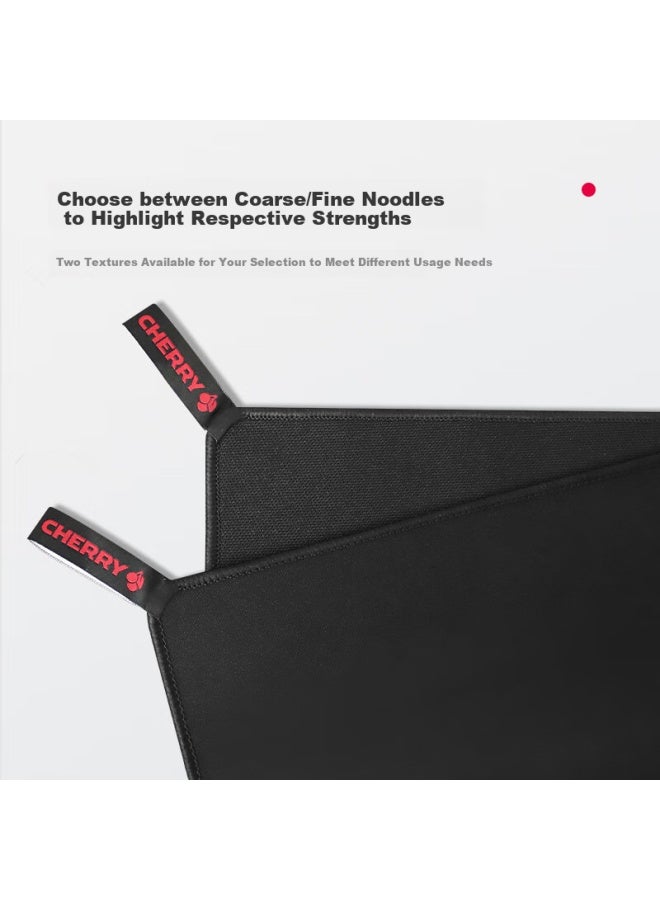 Cherry Mouse Pad Large Size, Office Desk Pad, Keyboard Pad, Gaming Mouse Pad, High-density Fiber Smooth Mouse Pad, Black Fine Surface, 444*355*4mm - Image 2