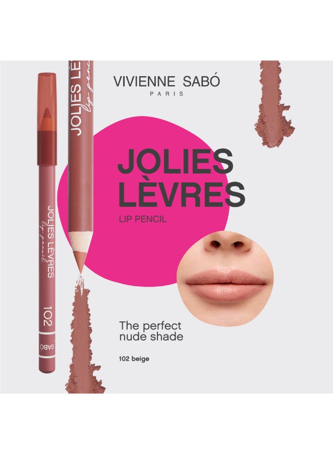 Vivienne Sabo قلم تحديد الشفاه من فيفيان سابو - جولي ليفرز ظل 102 - Image 1
