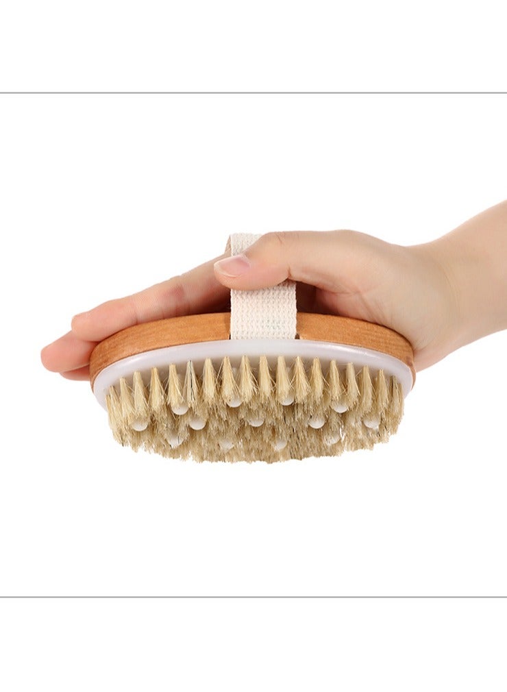 general Dry Skin Body Brush 2-Piece Set - Improves Skin Health and Beauty - Natural Bristles - Removes Dead Skin and Toxins, Fat Management, Improves Lymphatic Function, Exfoliates, Boosts Blood Circulation - Image 3