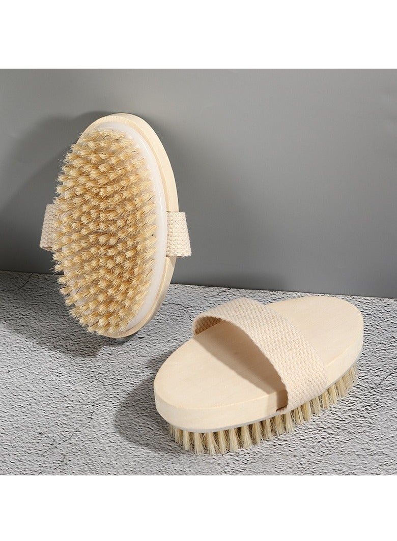 general Dry Skin Body Brush 2-Piece Set - Improves Skin Health and Beauty - Natural Bristles - Removes Dead Skin and Toxins, Fat Management, Improves Lymphatic Function, Exfoliates, Boosts Blood Circulation - Image 1