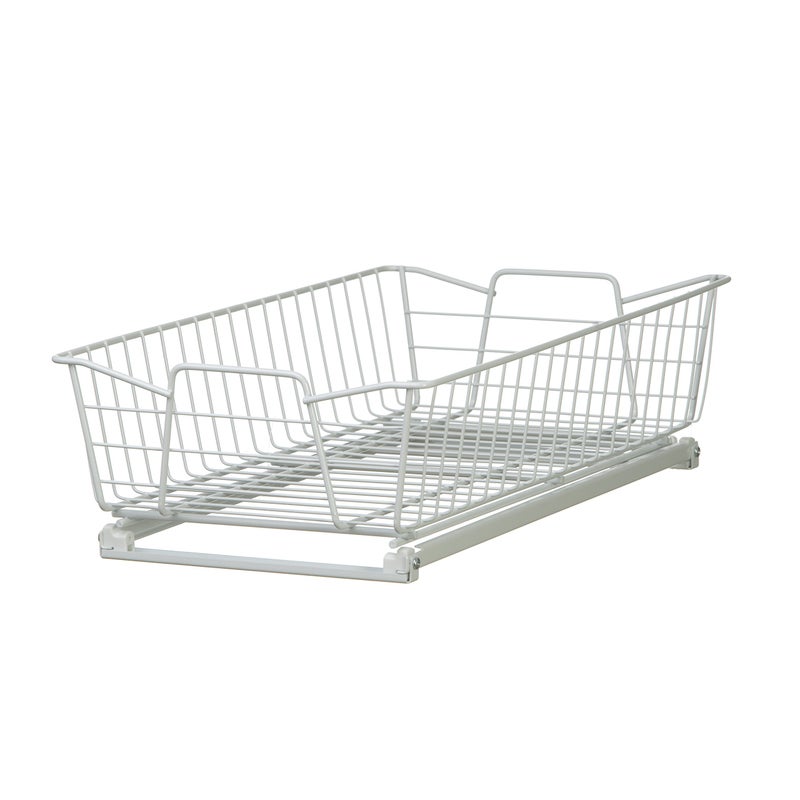 ClosetMaid ClosetMaid 11 in Pull Out Cabinet Organizer Heavy Duty Slide Out Pantry Shelves Drawers for Kitchen Bathroom White 