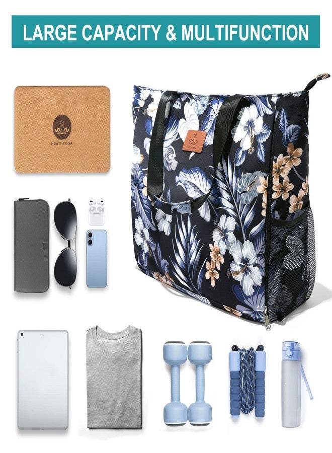 Heathyoga Multi-Functional Yoga Mat Carrier Gym Tote - Large Mat Pocket, Workout Bag for Women - Image 3