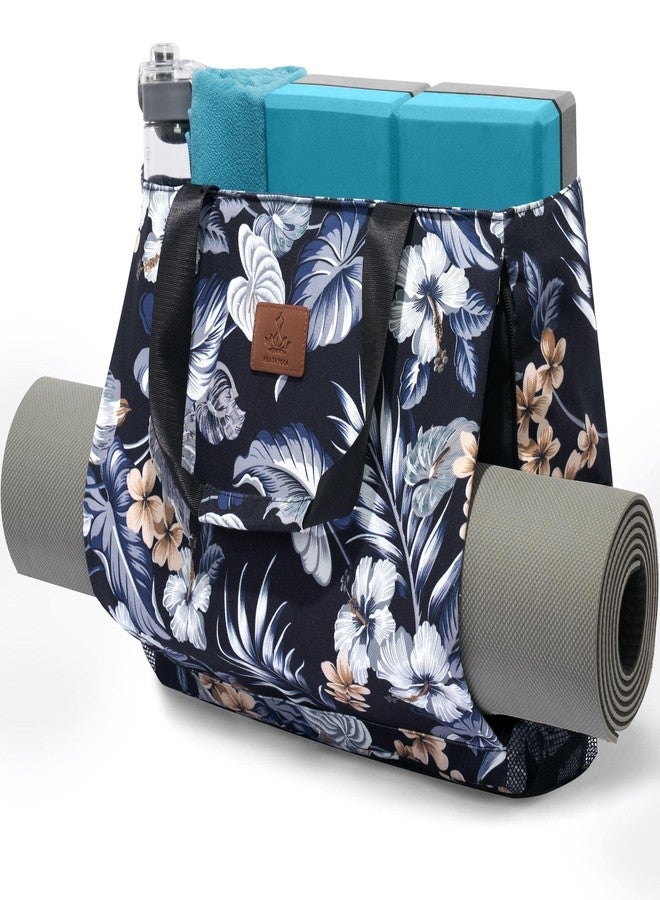 Heathyoga Multi-Functional Yoga Mat Carrier Gym Tote - Large Mat Pocket, Workout Bag for Women - Image 1