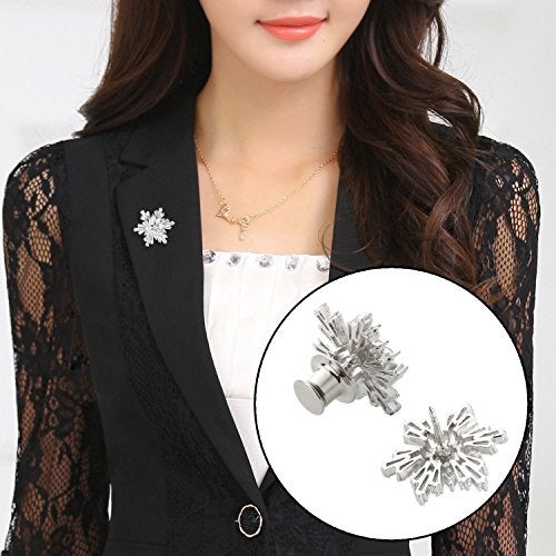 SUBANG 30 Pieces Metal Pin Backs Locking Pin Keepers Locking Clasp with Storage Case - Image 4