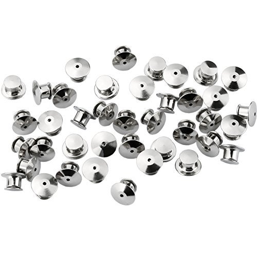 SUBANG 30 Pieces Metal Pin Backs Locking Pin Keepers Locking Clasp with Storage Case - Image 5