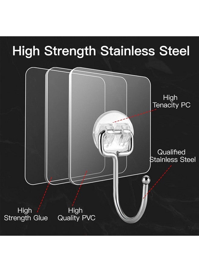 Radiant RADIANT Wall Hooks for Hanging Strong, Self Adhesive Hooks for Wall Heavy Duty, Wall hangings, Kitchen Accessories Items. (Big Hook, Pack of 20)  - Image 2