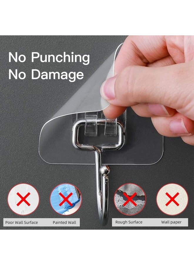 Radiant RADIANT Wall Hooks for Hanging Strong, Self Adhesive Hooks for Wall Heavy Duty, Wall hangings, Kitchen Accessories Items. (Big Hook, Pack of 20)  - Image 5
