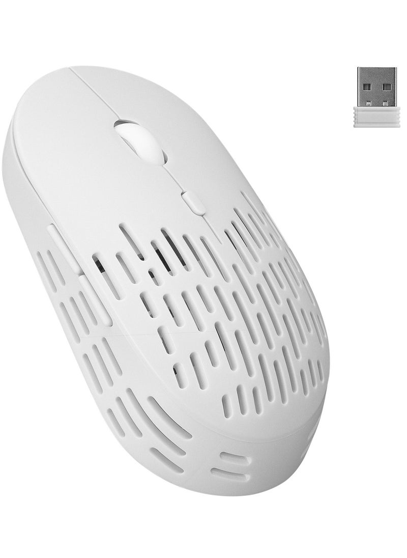 ALBM7422 Wireless Rechargable Mouse - Optical Sensor 1600 DPI - 6 Buttons