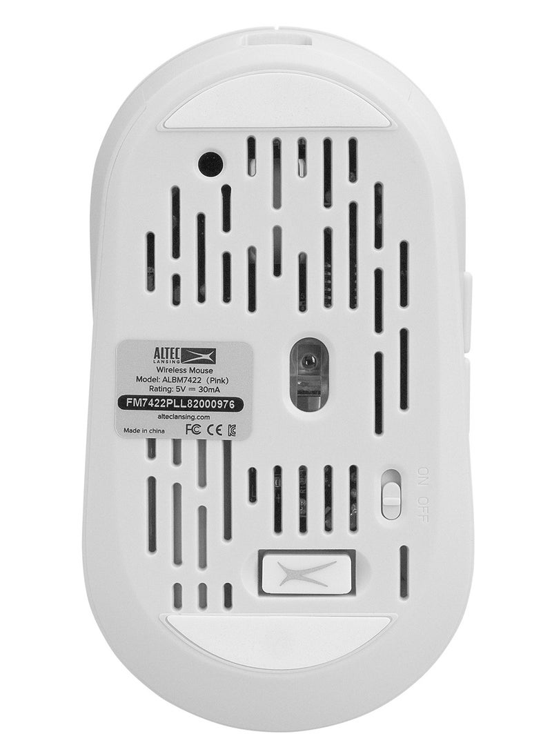 ALBM7422 Wireless Rechargable Mouse - Optical Sensor 1600 DPI - 6 Buttons