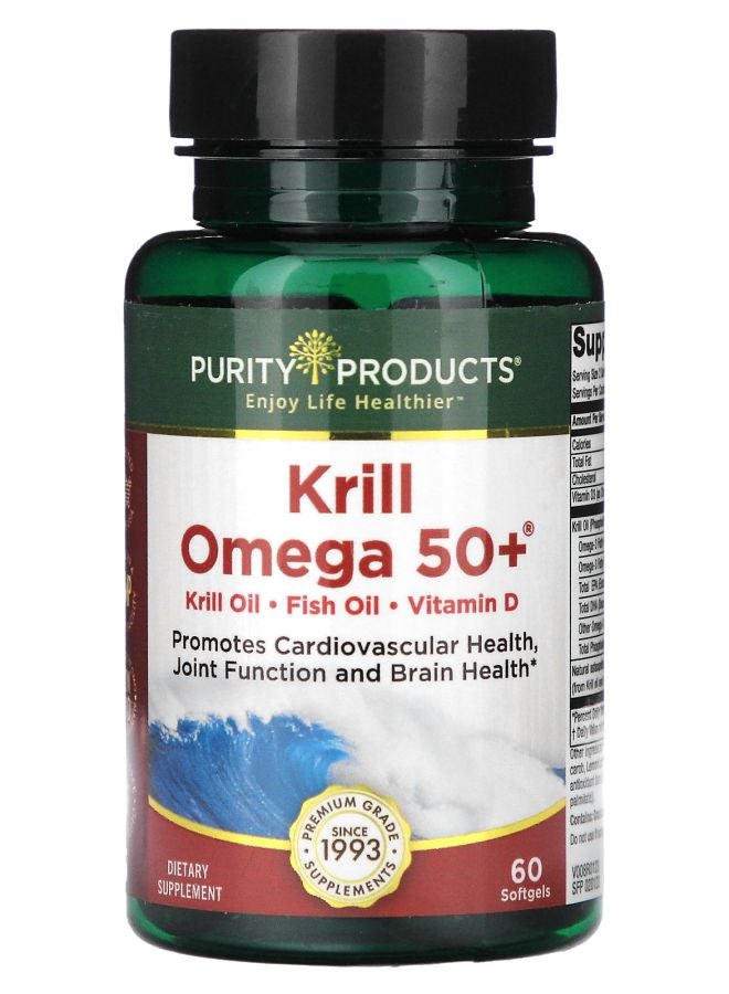 Purity Products Krill Omega 50+ 60 Softgels