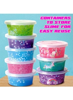 Beauenty Beauenty DIY Slime Kit for Kids,DIY Slime Making Toys Kids for 6-12,Fluffy Cloud Foam Squish Glitter Slime Making Kits,Fun Slime Making Kit Awesome Craft Toy Birthday Present Ideas  - Image 3