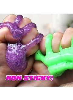 Beauenty Beauenty DIY Slime Kit for Kids,DIY Slime Making Toys Kids for 6-12,Fluffy Cloud Foam Squish Glitter Slime Making Kits,Fun Slime Making Kit Awesome Craft Toy Birthday Present Ideas  - Image 4