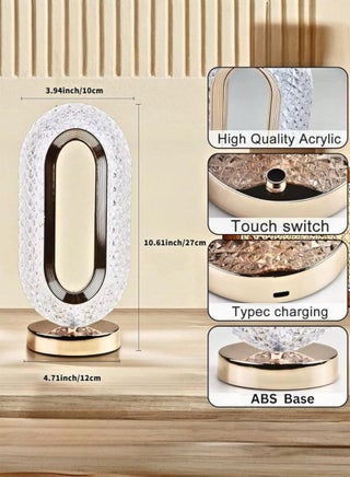 Touch Control LED Table Lamp with 3 Light Modes – Rechargeable via Type-C - view 5