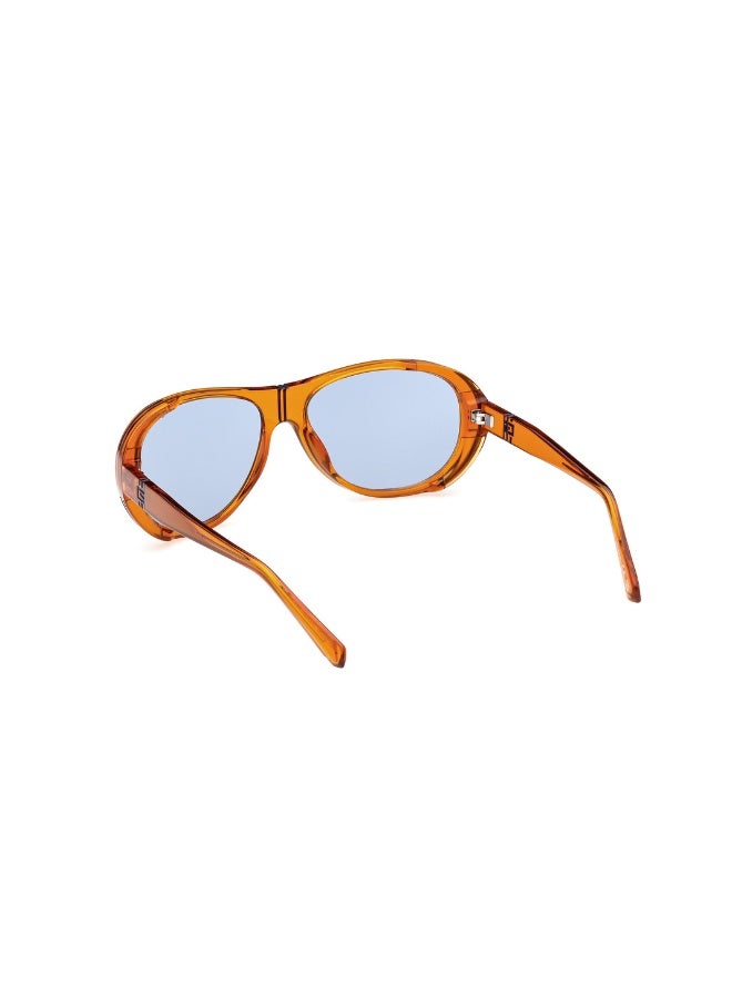 GUESS Gu00081 Pilot Injected Sunglasses For men size 62, Orange - Image 3