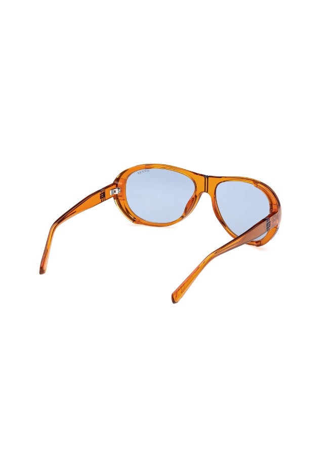 GUESS Gu00081 Pilot Injected Sunglasses For men size 62, Orange - Image 5