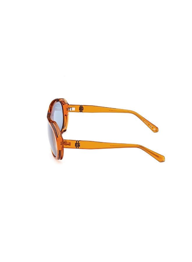 GUESS Gu00081 Pilot Injected Sunglasses For men size 62, Orange - Image 2
