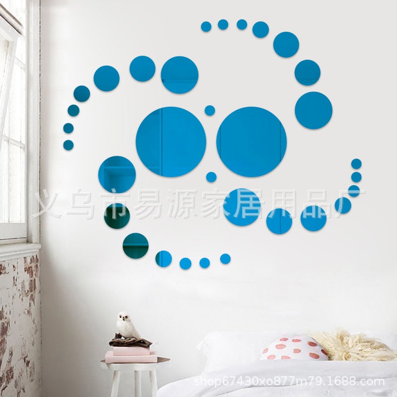 Old New Mirror Wall Stickers 32 Circle Self-Adhesive Factory Store Direct Sales Large, Medium, Small Three Sizes Available - Image 5