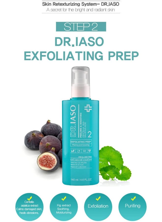 iaso DR. IASO Exfoliating Prep, Gentle AHA & BHA Exfoliating Toner for All Skin Type.  - Image 2