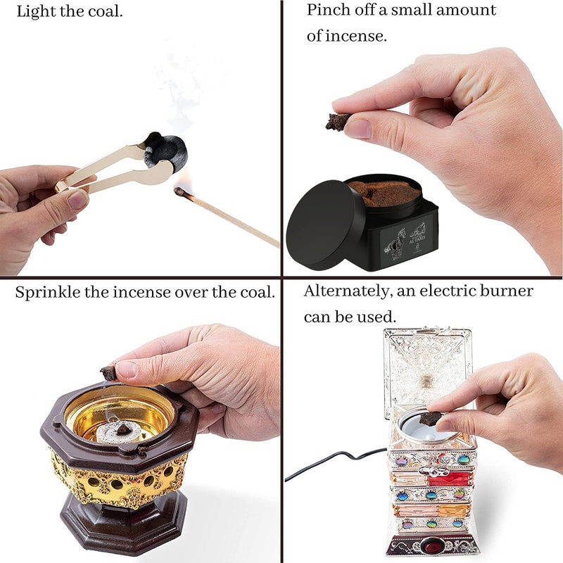 MY PERFUMES AL FARIS Solid Incense Bakhoor 100g - Image 3