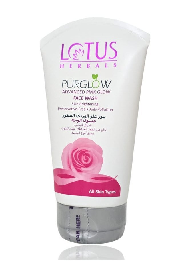 Lotus WhiteGlow Advanced Pink Glow Brightening Facewash 100ml  - Image 1