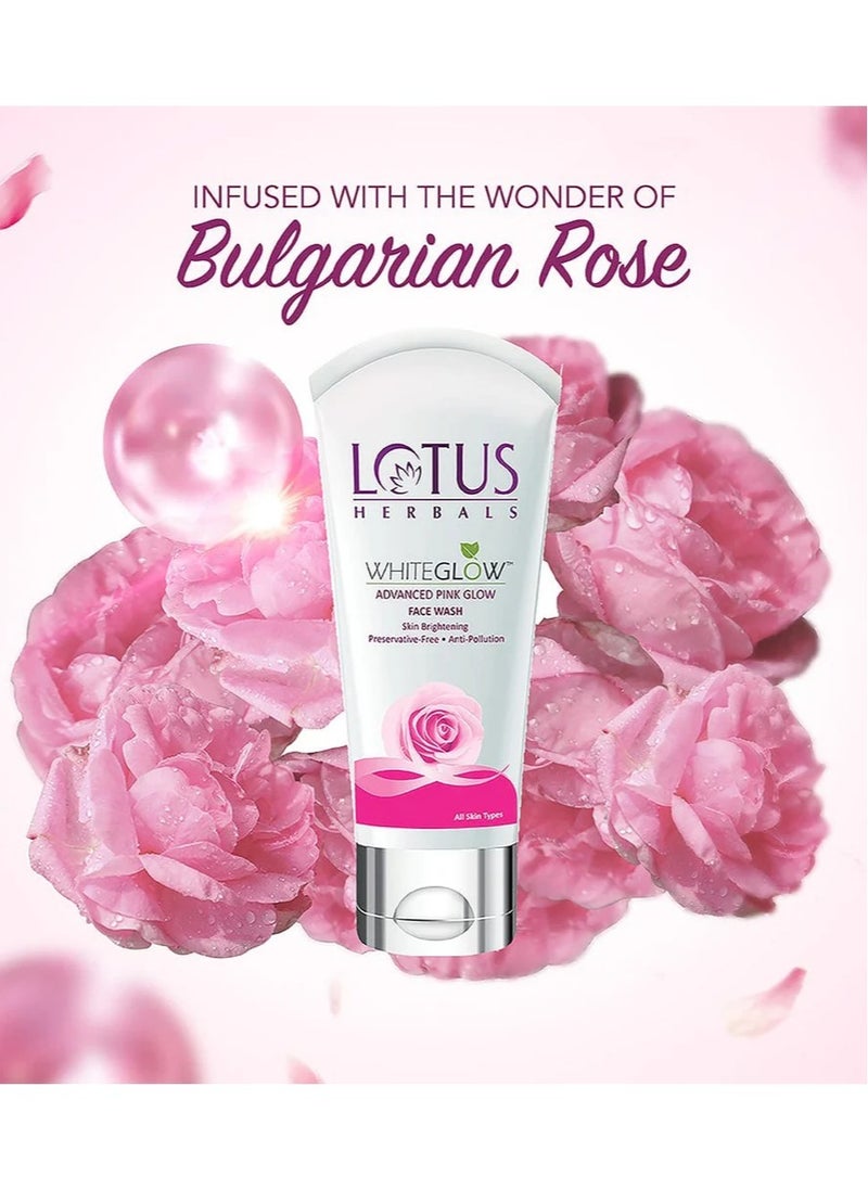Lotus WhiteGlow Advanced Pink Glow Brightening Facewash 100ml  - Image 3