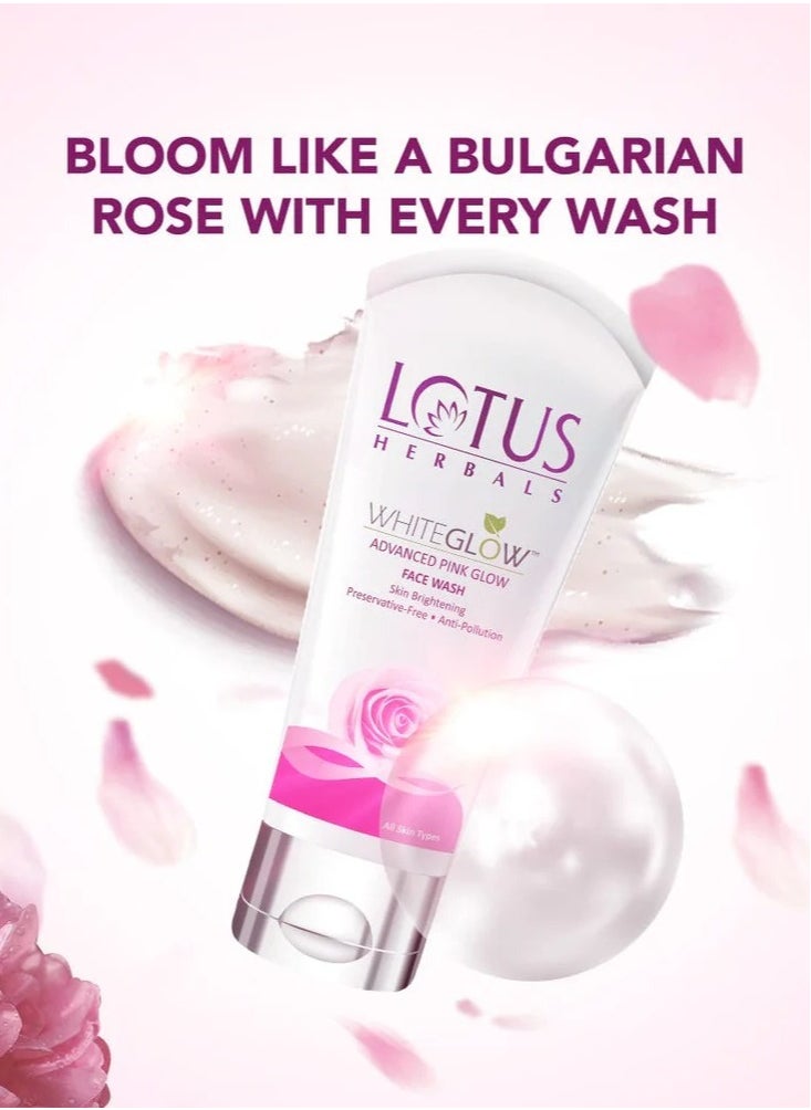 Lotus WhiteGlow Advanced Pink Glow Brightening Facewash 100ml  - Image 4