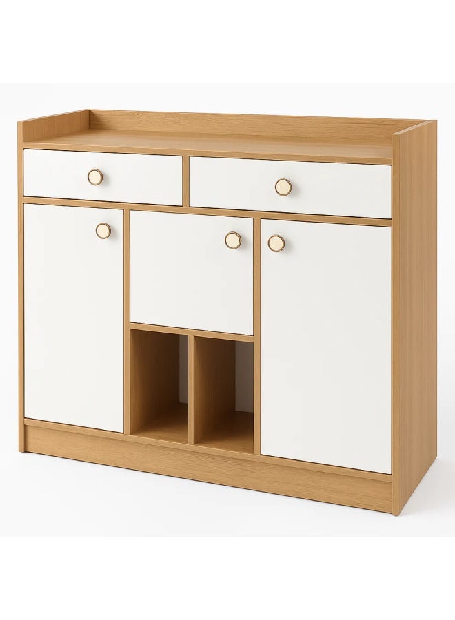 Zahra Furniture EFES Shoe Cabinet Brown Wood 80*40*120