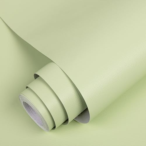 Abyssaly Green Wallpaper Green Peel and Stick Wallpaper SelfAdhesive Removable Contact Paper for Cabinets Bedroom Furniture Home Decor 157 in X 196 in - Image 1