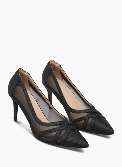 فلورا بيلا من شو إكسبرس Women Textured Slip-On Pumps with Stiletto Heels