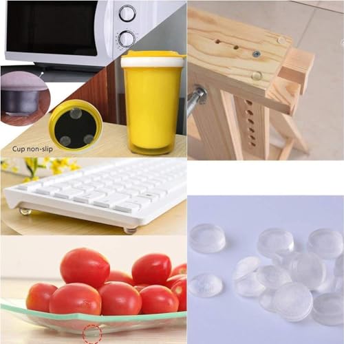 SHUTTLE ART Premium Adhesive Clear Bumper Pads 48 Piece Variety Pack, Round and Square Rubber Feet for Electronics, Cutting Boards, Cabinet Stoppers, Drawers, Furniture, Noise Damper - Image 3