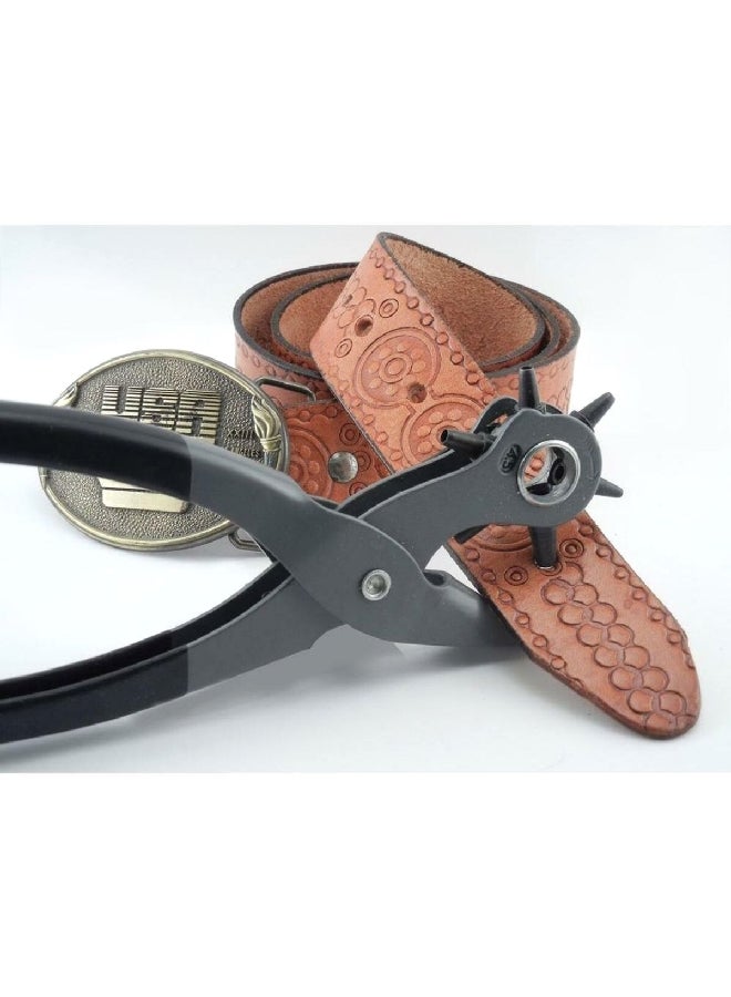 general Locking Joint Steel Revolving Punch Grey and Black 10.4 x 3.9 x 0.8 Inch 72 - Image 3