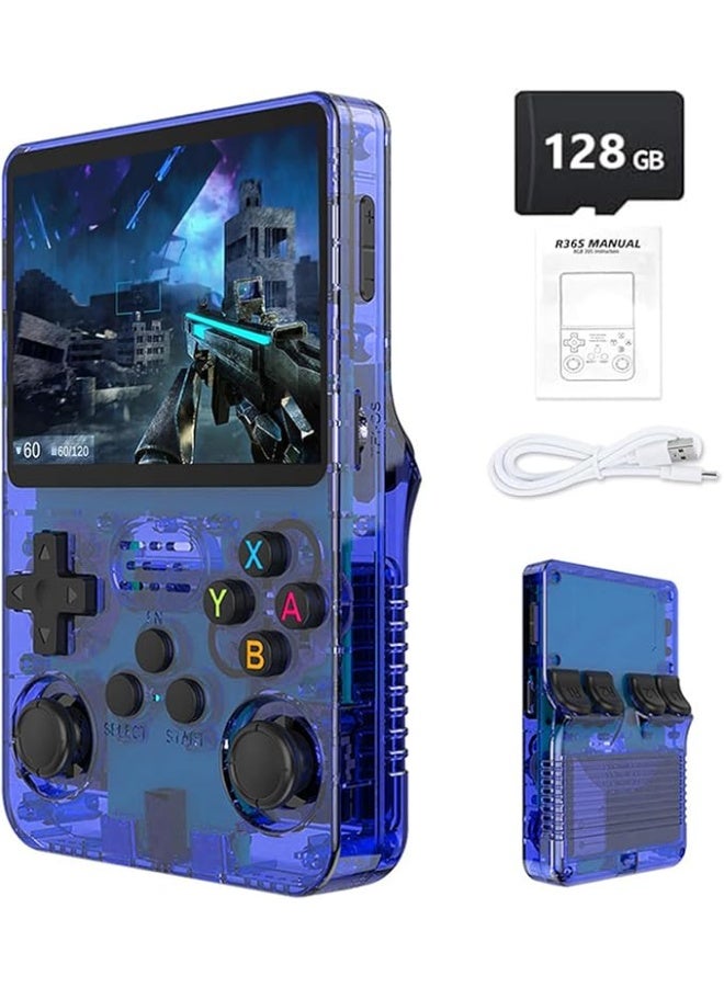 Handheld Retro Gaming Console, 3.5-Inch IPS Display, 128GB Storage with 21000+ Built-in Games, Open Source Linux System, Portable Pocket Video Game Player - Image 1